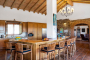 An impressive kitchen with high ceilings